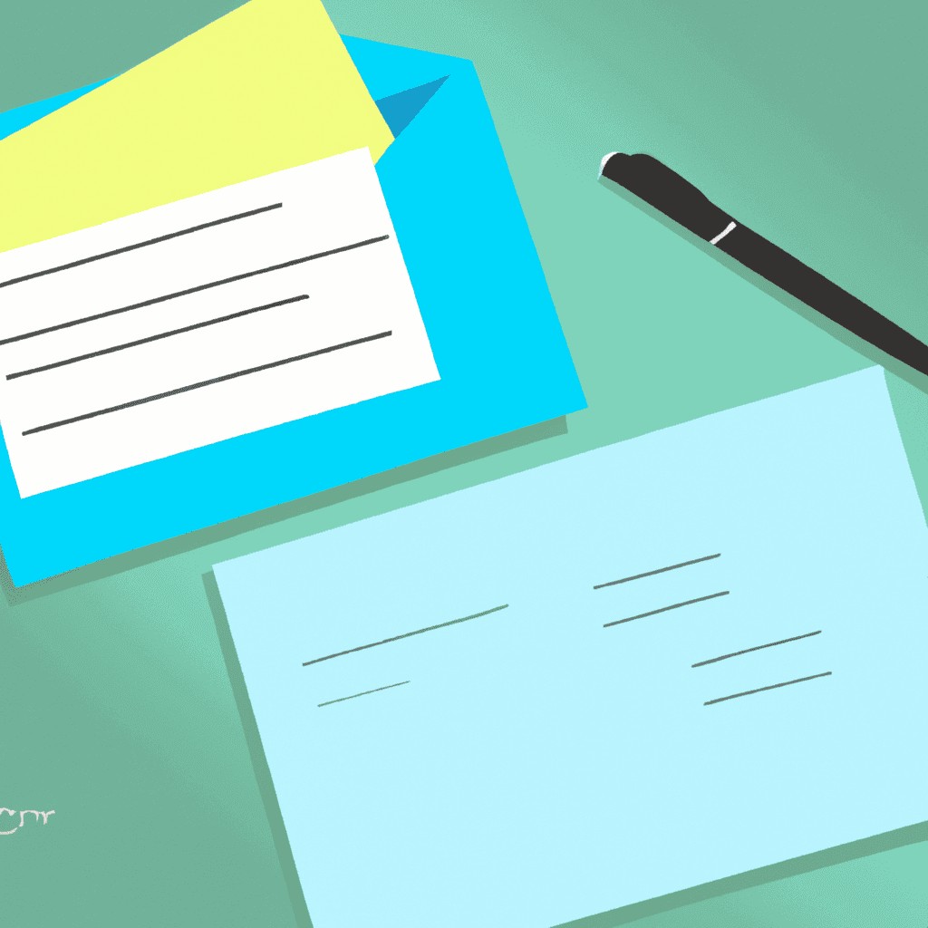 Letters and pen on a desk