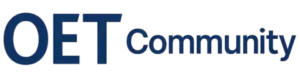 OET Community logo in blue