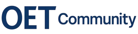 OET Community logo in blue