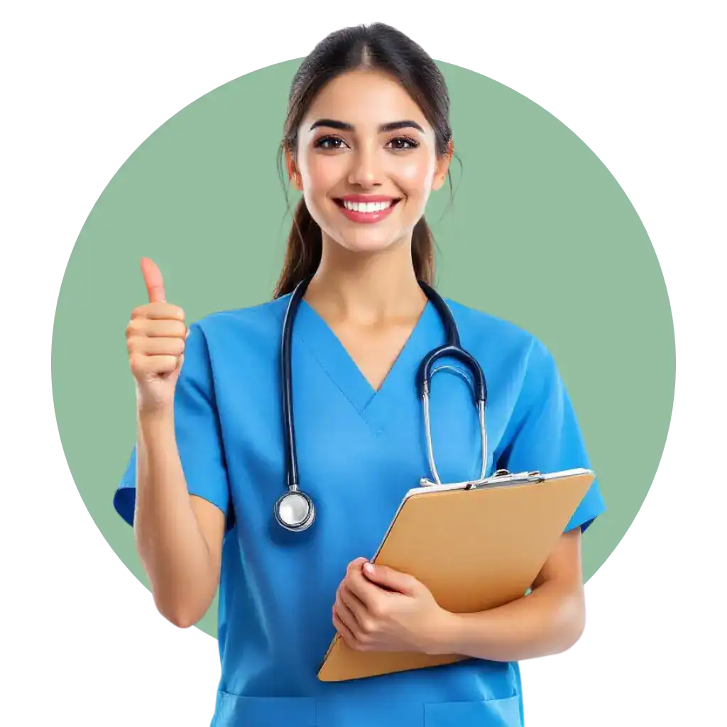 mf-female-oet-writing-medical-student.png